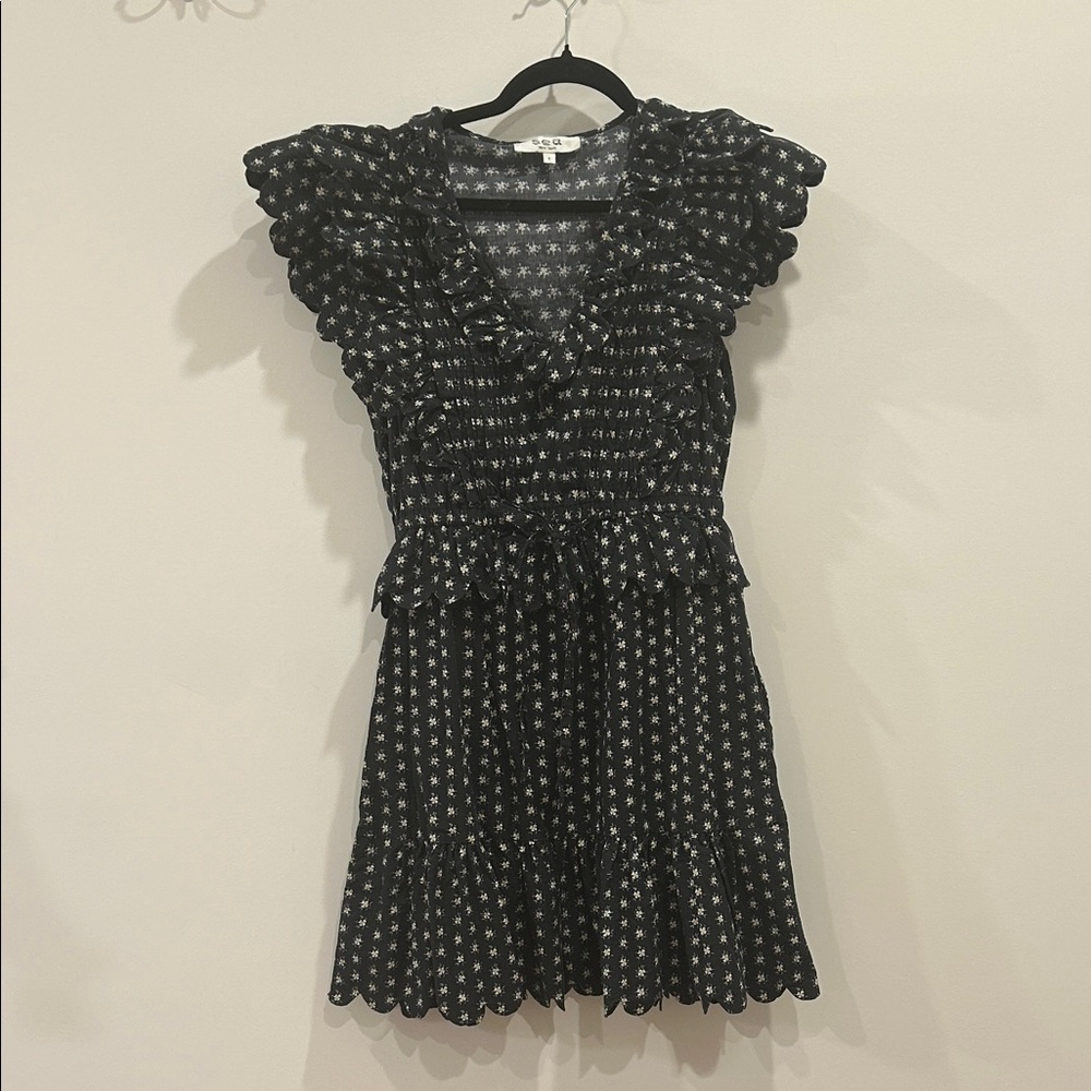 Sea NY Floral Navy Dress Sz 6